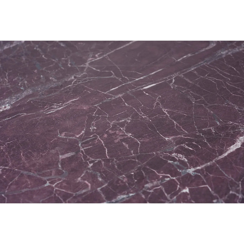 Piano tavolo HPL 70×70 cm sp. 10 mm finitura Blood Stone Velvet effetto marmo bordeaux, antigraffio