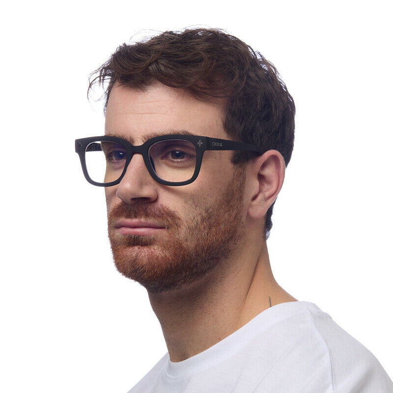 okkia okkia occhiale da lettura mod giovanni anti luce blu magframe nero grigio diottrie 1 50 ean 8053806019051