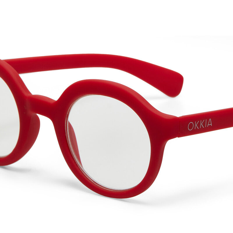 okkia okkia occhiale da lettura mod lauro premontato soft touch red diottrie 1 00 ean 8056211371035