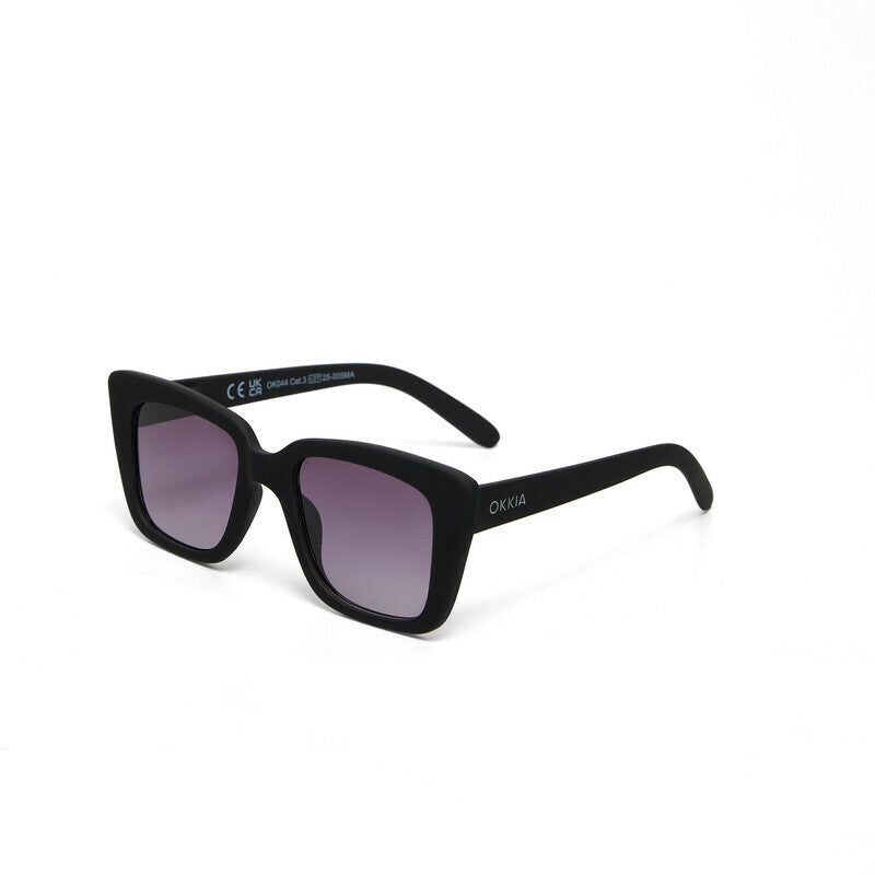 okkia okkia occhiale da sole premontato mod elba soft touch black lenti black ean 8056211371219