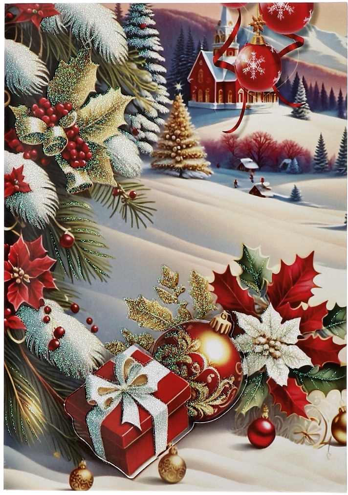 regalo italiano regalo italiano biglietto auguri di natale con busta 12 x 17 cm ass multicolor 1 pz ean 8057586127180