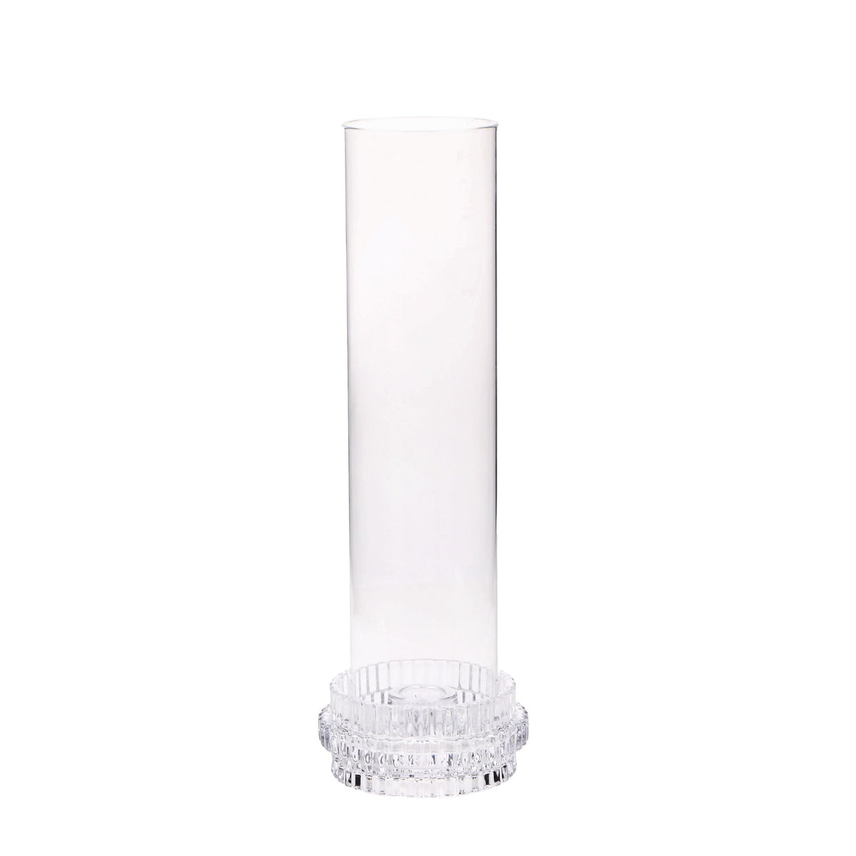 regalo italiano regalo italiano portacandela in vetro borosilicato d 11 cm h 32 cm trasparente ean 8057586201477