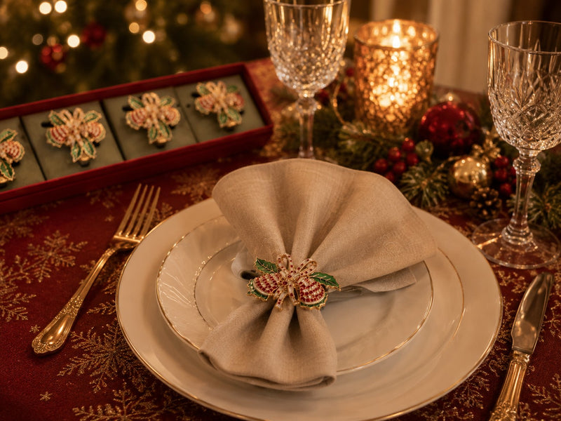 ad trend ad trend set 4 portatovaglioli di natale in metallo 1 cf ean 8057586230897