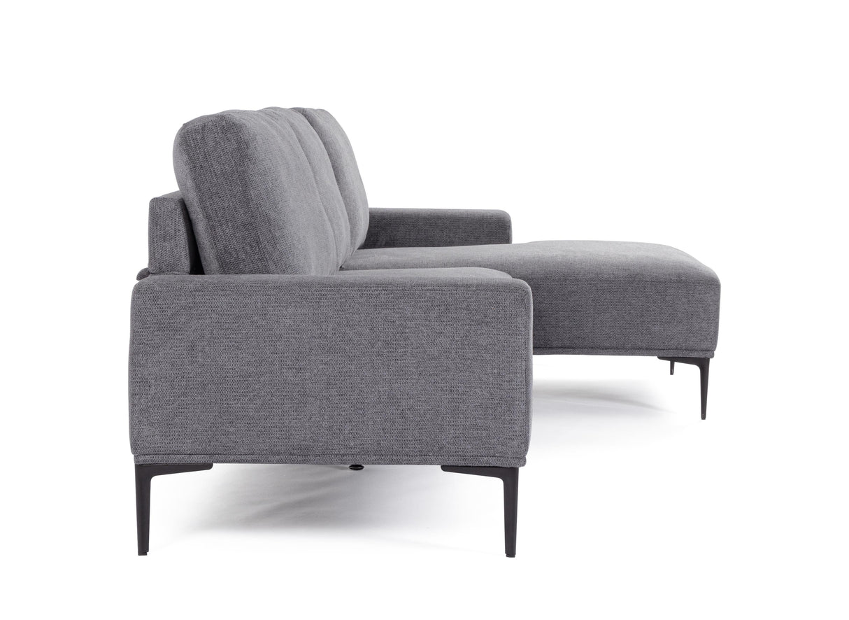 bizzotto bizzotto divano 3 posti washington con penisola grigio scuro ean 8051836606715