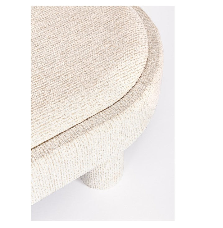 bizzotto bizzotto pouf tanya con vassoio ovale h 33 cm 110 x 50 cm bianco ean 8051836796683