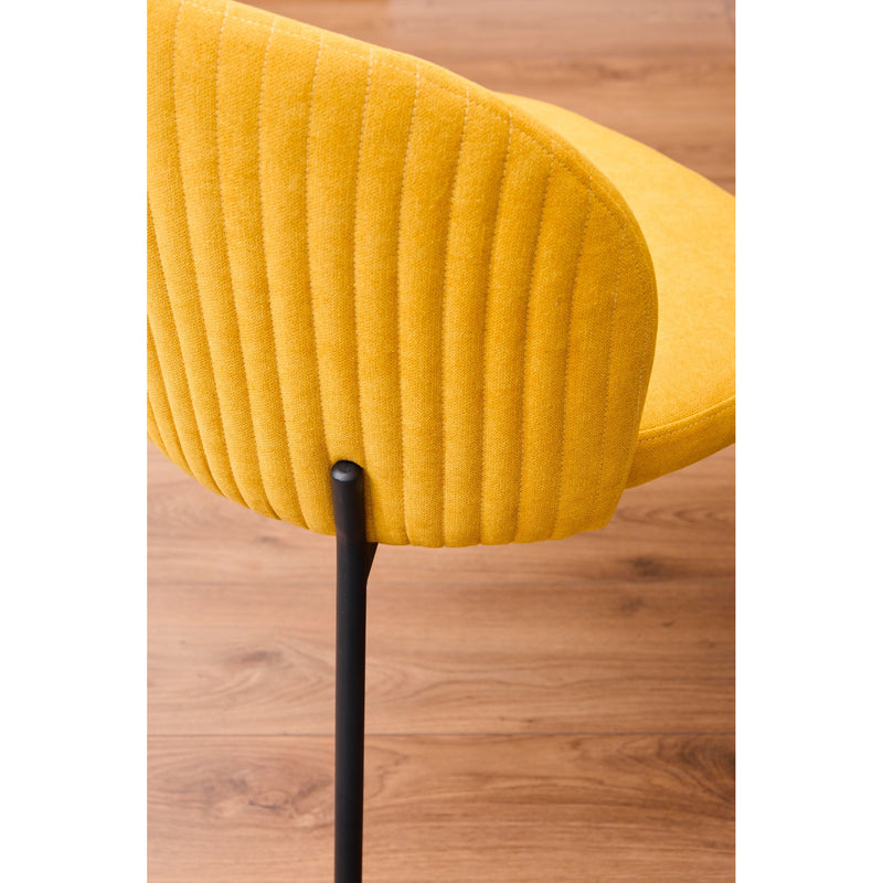 di mo di mo sedia shelly in tessuto senape 320 g 55x45x80 cm sedia design moderna imbottita ean 8010402495184