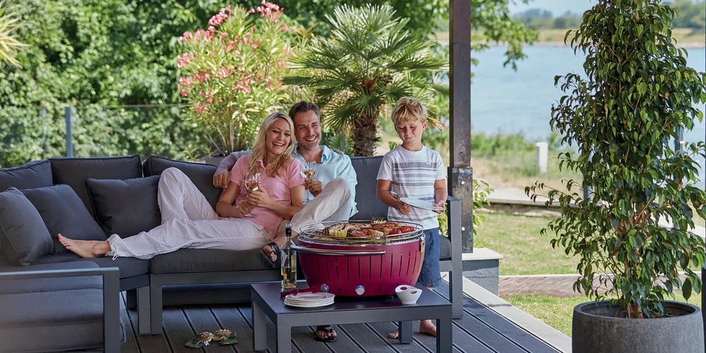 lotusgrill lotusgrill barbecue portatile 43 5 x 43 5 x 25 7 cm per esterno nero ean 4260023010882