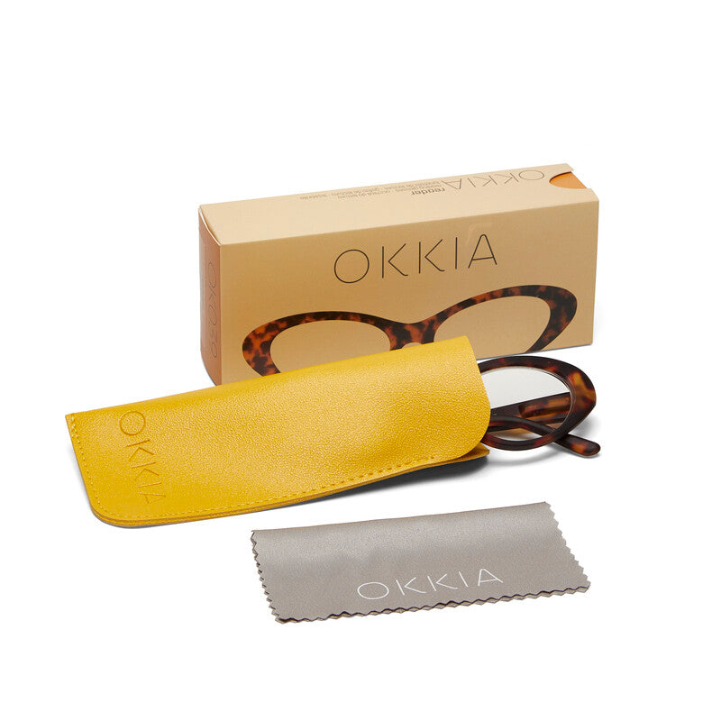 okkia okkia occhiale da lettura mod lina cat eye classic havana diottrie 1 00 ean 8055773199958