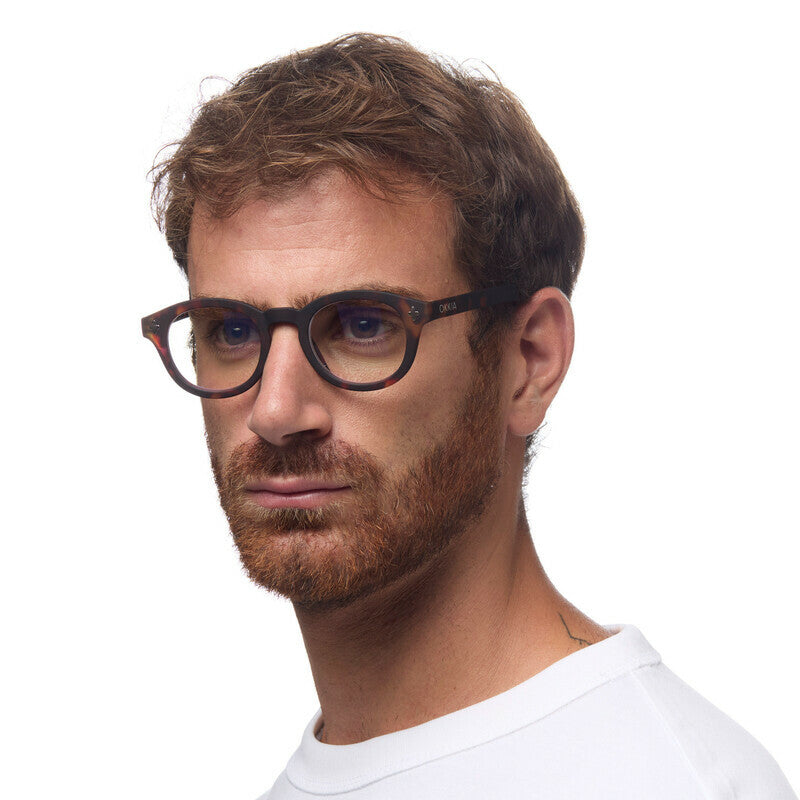 okkia okkia occhiale da lettura mod nashville premontato soft touch spring anti luce blu havana diottrie 2 50 ean 8056211375019