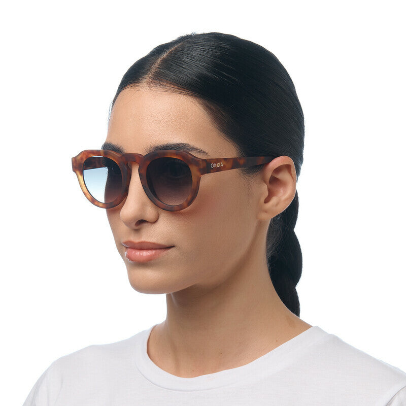 okkia okkia occhiale da sole premontato mod zeno soft touch sahara havana lenti verde ean 8056211375422
