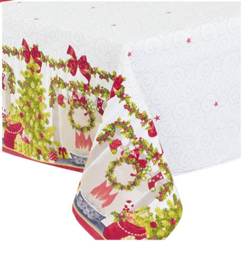 preziosa home preziosa home tovaglia in twill ass natale 130 x 350 cm multicolor 1 pz ean 8050264133466