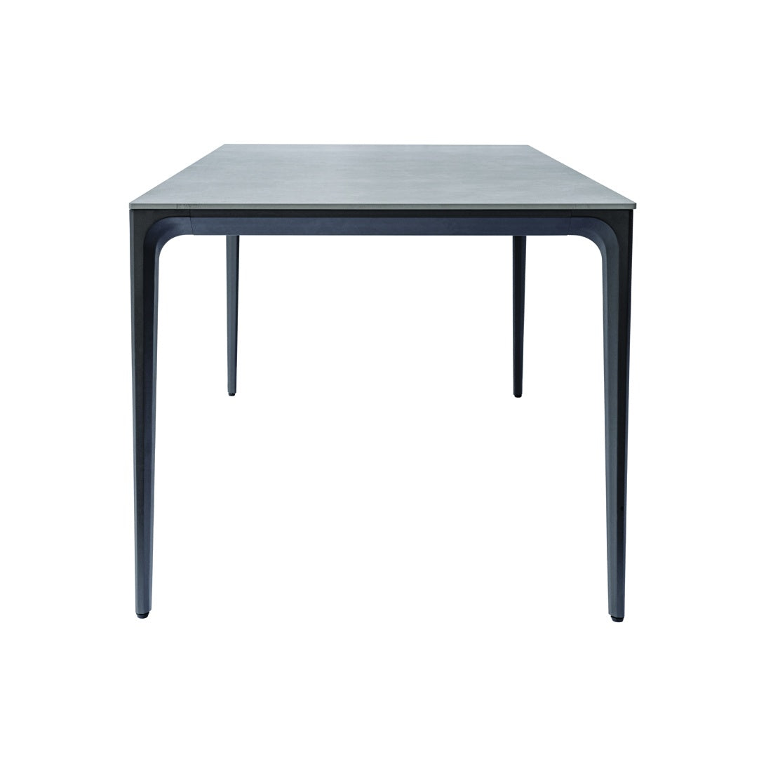 moia greenwood moia greenwood tavolo alghero 180 x 90 cm in alluminio antracite con piano in gres grigio tavolo outdoor design moderno ean 8013054837944