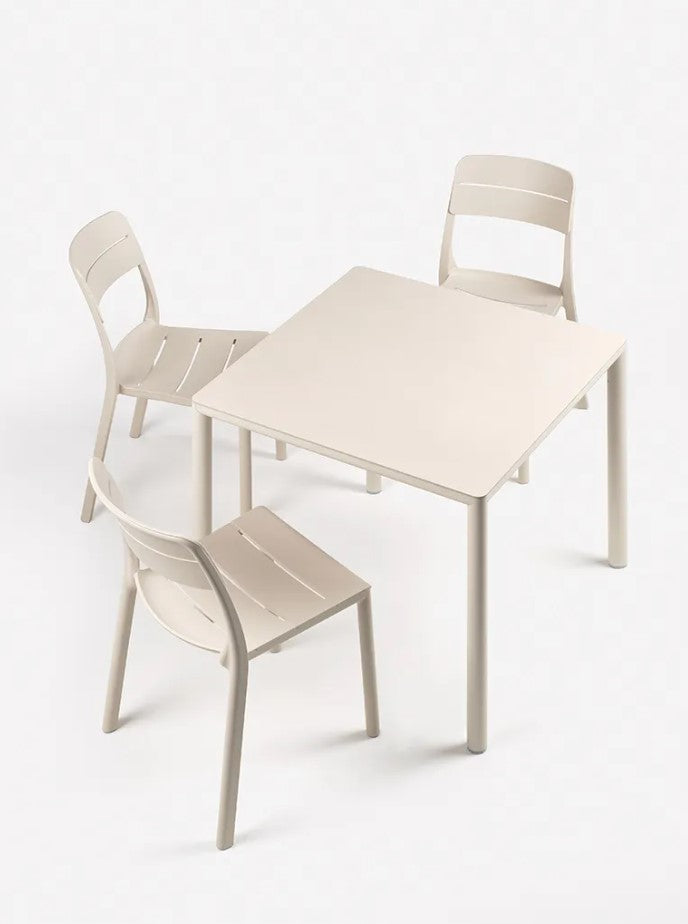 nardi nardi piave 80 tavolo quadrato verniciato corda lamin materia corda ean 8010352554689