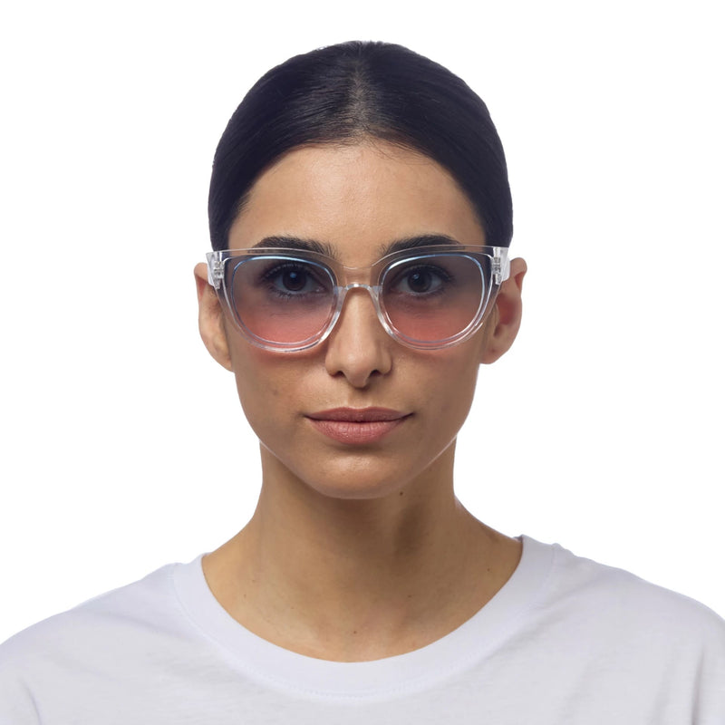 okkia okkia occhiale da sole premontato gatto lite mod silvia trasparent light pink ean 8056211370472