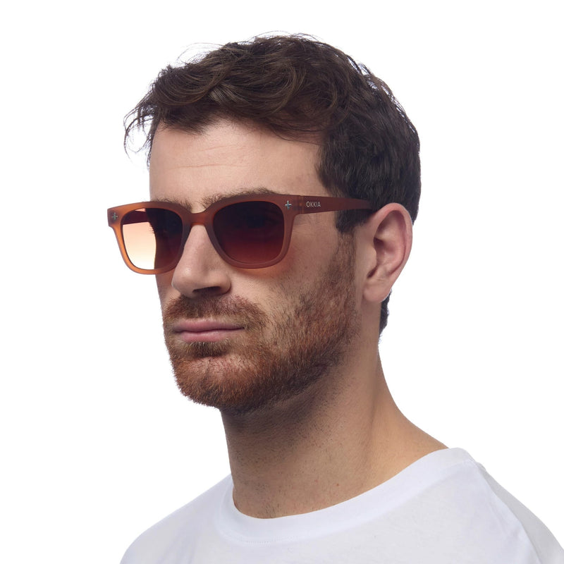 okkia okkia occhiale da sole premontato mod giovanni translucid brown with havana finals ean 8056211371424