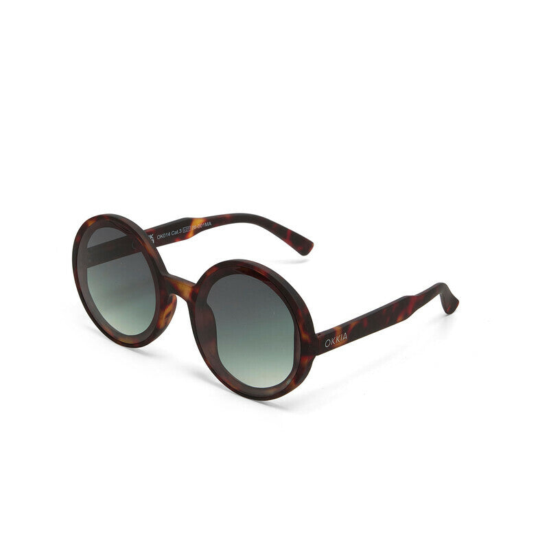 okkia okkia occhiale da sole premontato mod monica soft touch havana lenti verde ean 8056211375330