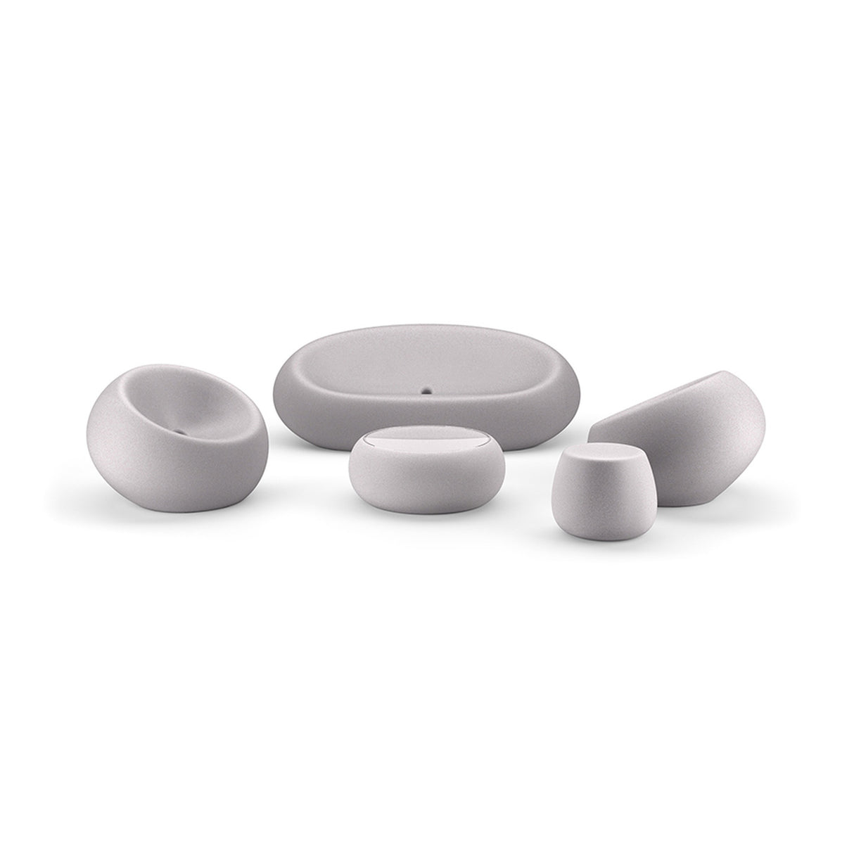 plust plust poltrona boom indoor outdoor colore pietra