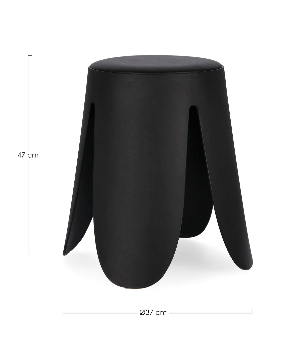 bizzotto bizzotto sgabello imogen d 37 cm h 47 cm nero ean 8051836577046