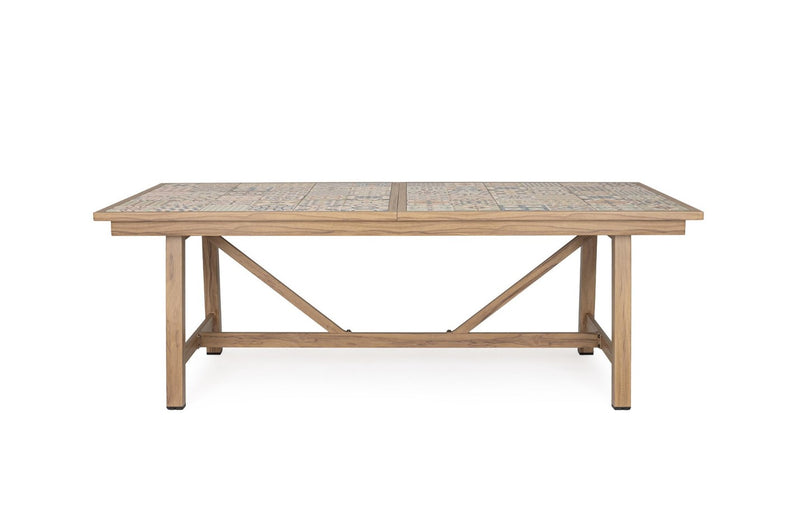 bizzotto bizzotto tavolo allungabile rettangolare kalimera 212 285 x 106 cm con mattonelle colore desert ean 8051836788886