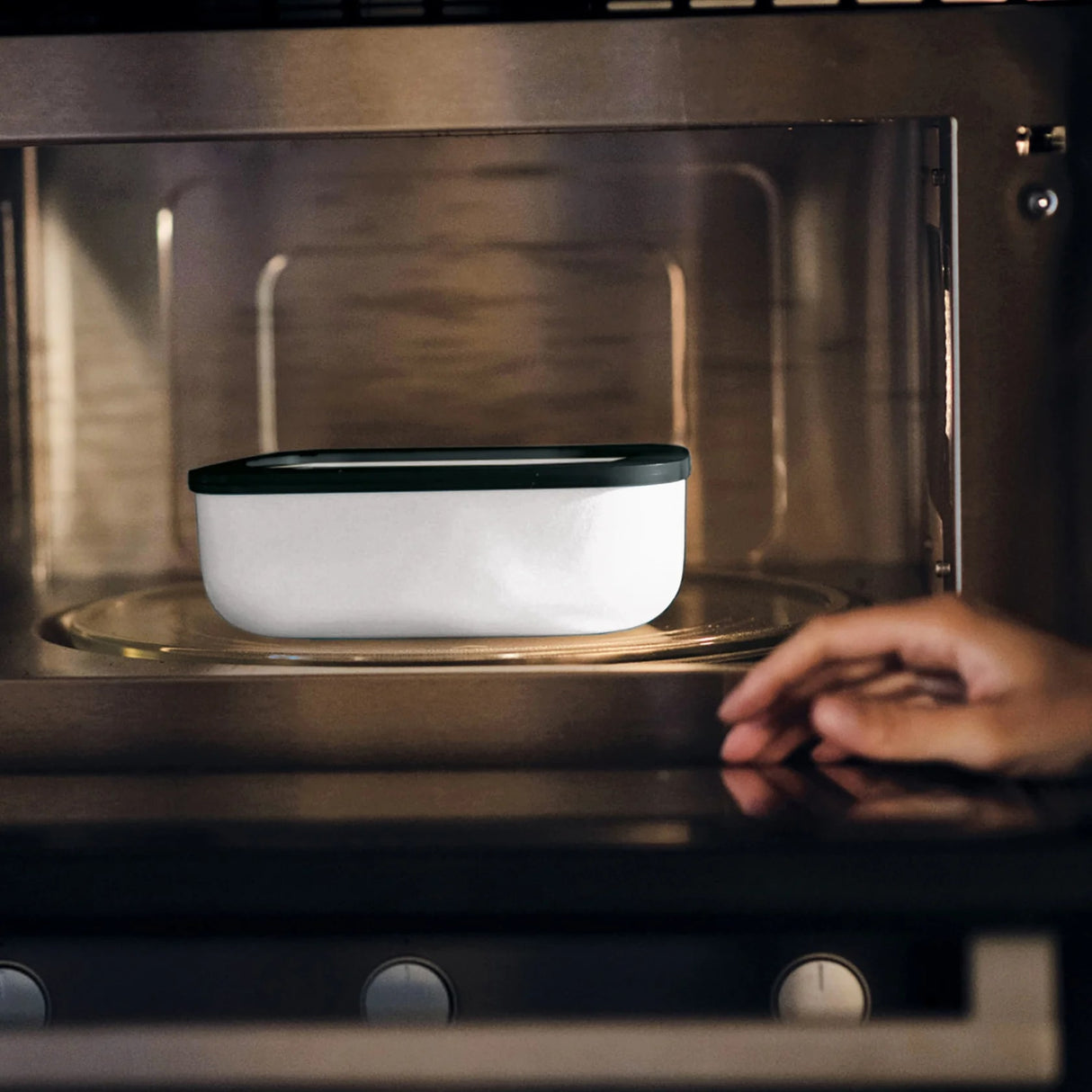 guzzini guzzini set lunch box da viaggio storego con posate bianco nero ean 17110211