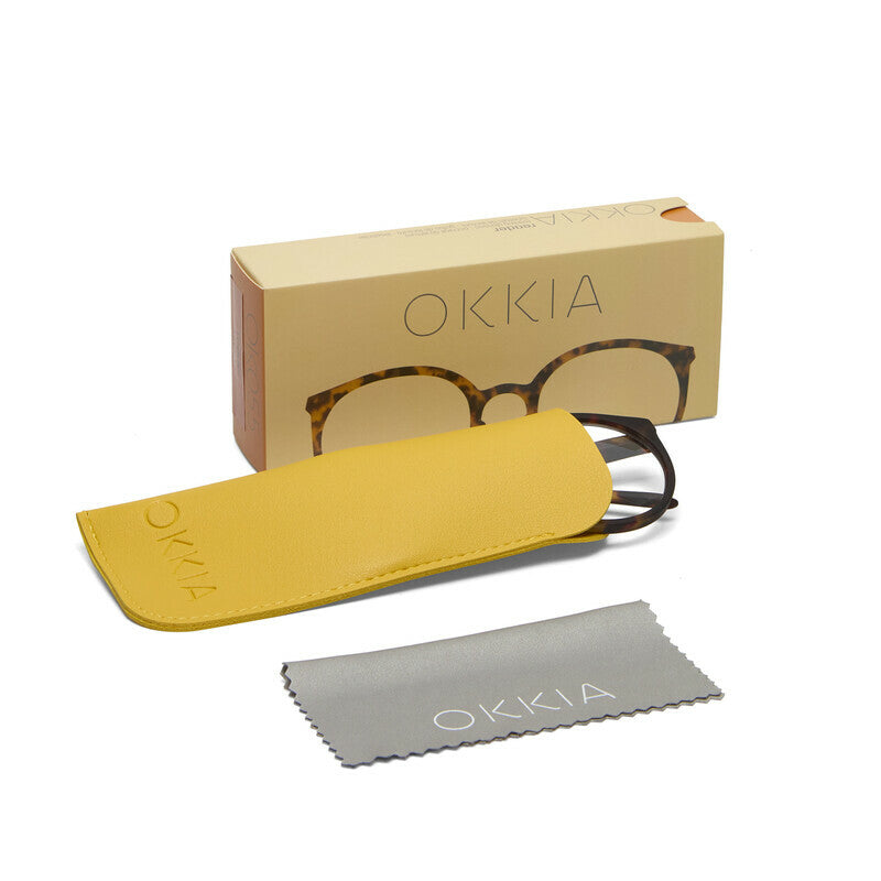 okkia okkia occhiale da lettura mod bologna premontato soft touch classic havana diottrie 1 00 ean 8056211374104