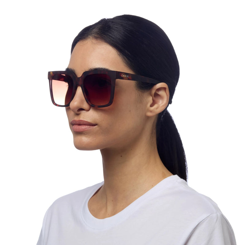 okkia okkia occhiale da sole premontato mod roma spring arms classic havana ean 8056211371202