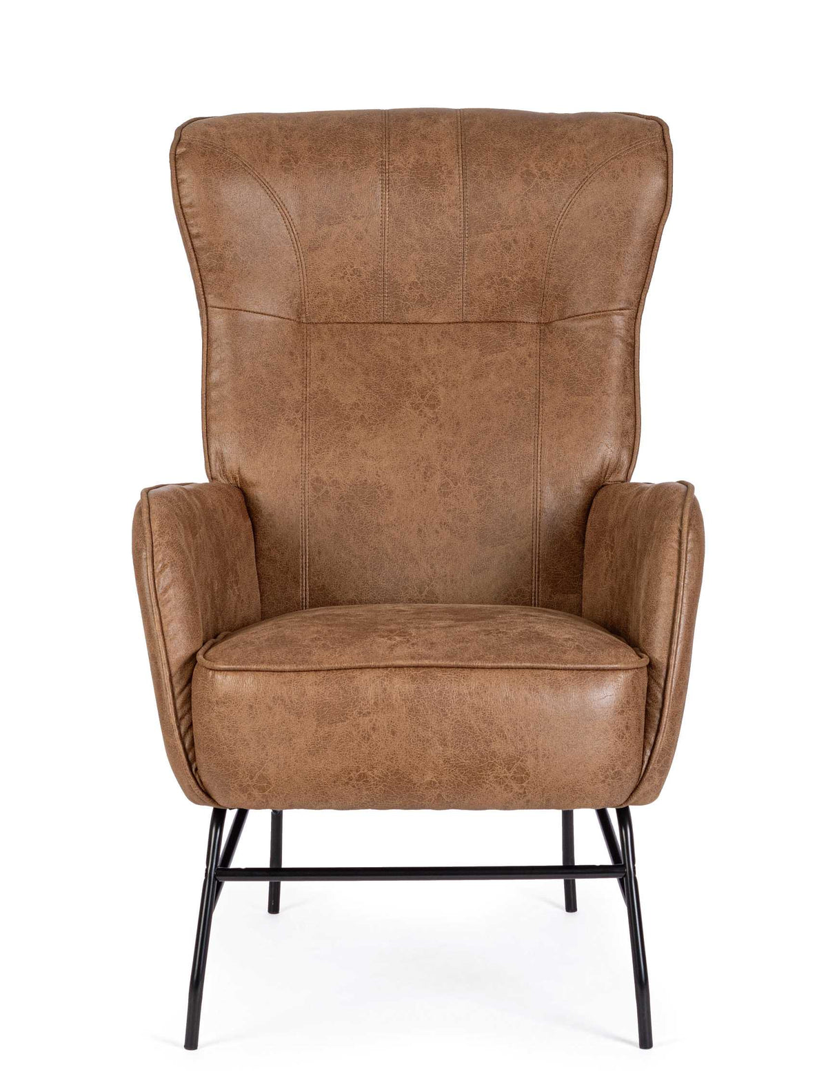 bizzotto bizzotto poltrona nasira h 109 cm l 70 cm p 84 cm ecopelle marrone ean 8051836576544