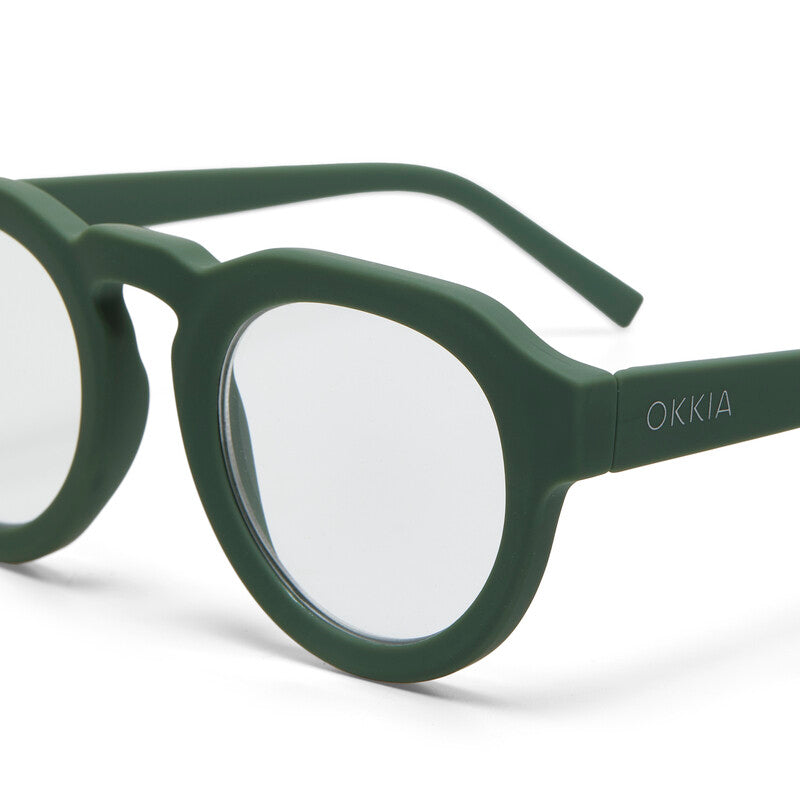 okkia okkia occhiale da lettura mod zeno soft touch anti luce blu verde diottrie 2 00 ean 8056211370946