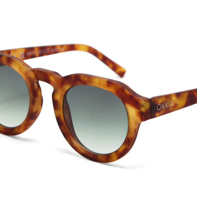 okkia okkia occhiale da sole premontato mod zeno soft touch sahara havana lenti verde ean 8056211375422