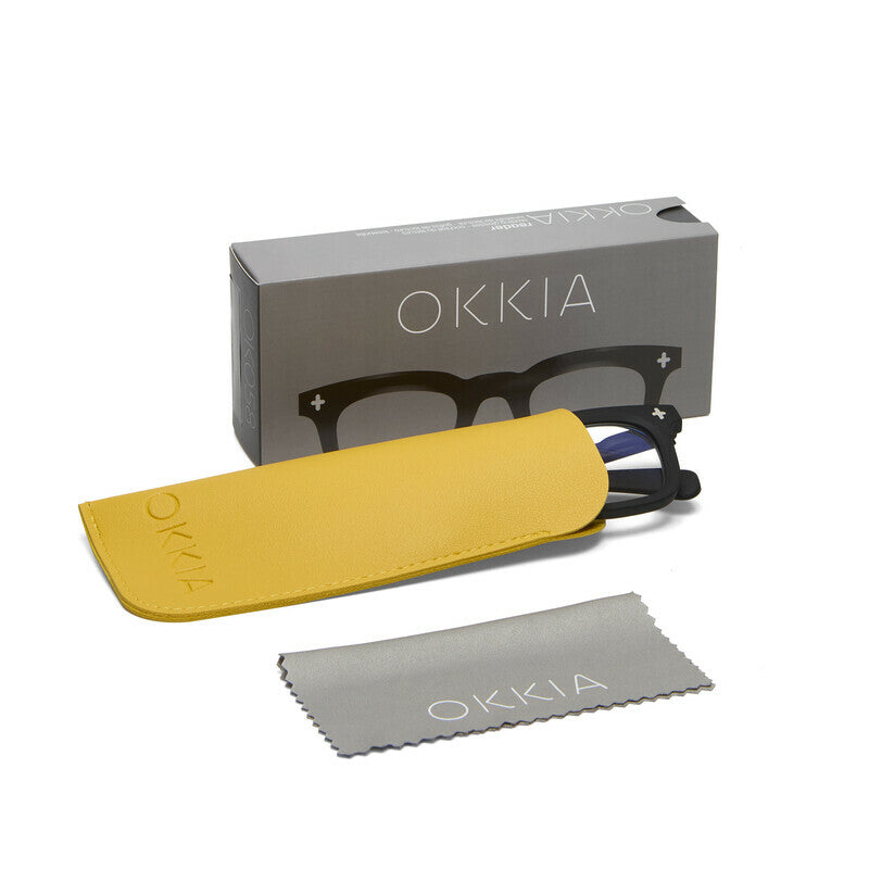 okkia okkia occhiale da lettura mod firenze premontato soft touch black diottrie 1 50 ean 8056211374746