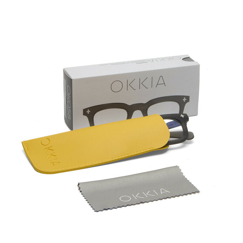 okkia okkia occhiale da lettura mod firenze premontato soft touch translucent smoke diottrie 1 50 ean 8056211374845