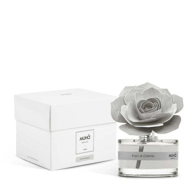 Muhà Diffuser Grey Rose Favors Cotton Flowers 50 Ml