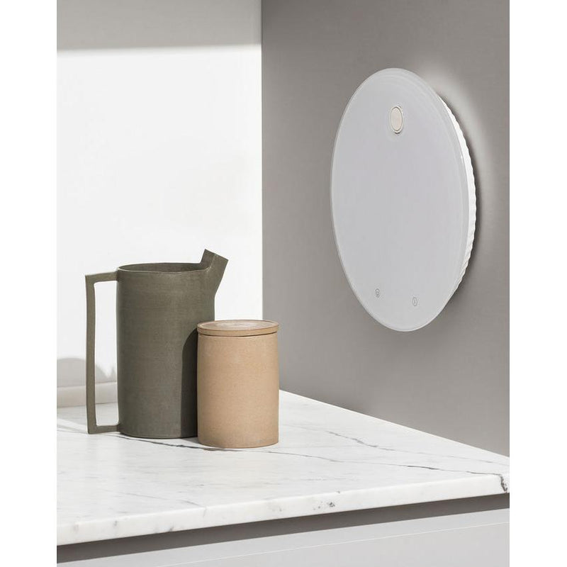 Alessi Plissé Green Digital Kitchen Scale in Thermoplastic Resin and Tempered Glass