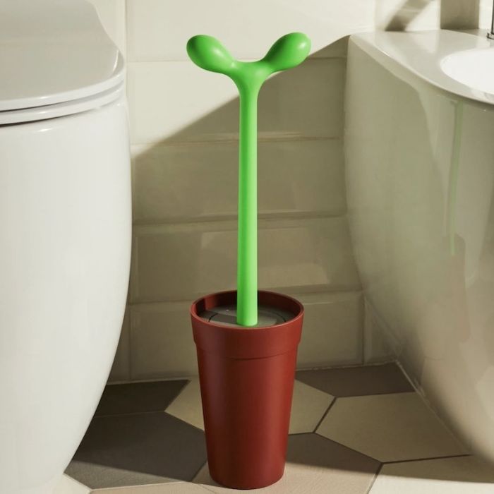 Alessi Merdolino Brown Toilet Brush