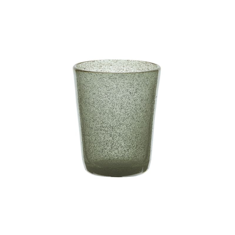 Zani Serafino Tumbler Water Glass Grey in Glass Paste
