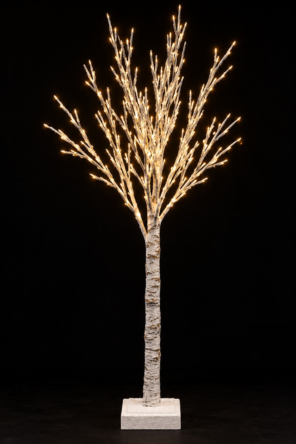 ARPIMEX Snow-Covered Christmas Tree White H 125 cm with Warm White LED Lights
