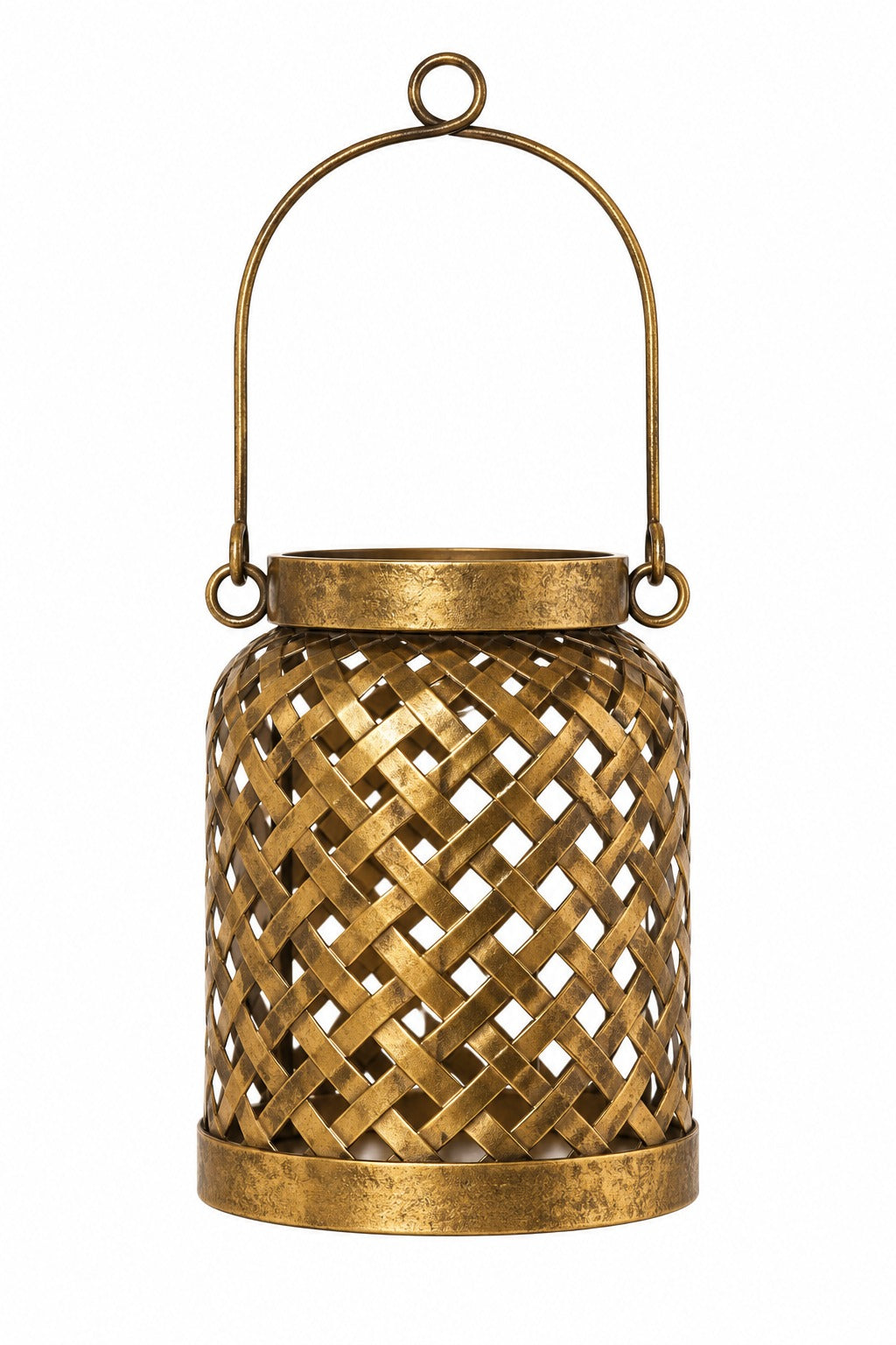 ARPIMEX Lantern Candle Holder 13.5 x 12.5 x 15.5 Cm Gold Metal