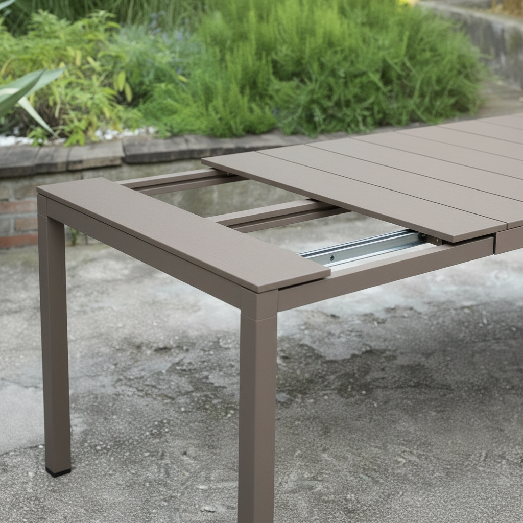 Nardi Rio Extensible Dove Grey Table 210-280cm Extendable Aluminium DurelTop