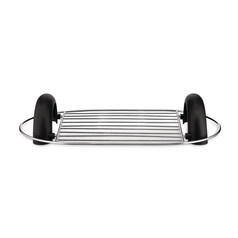 Alessi Toru Black Toaster in Stainless Steel and Thermoplastic Resin