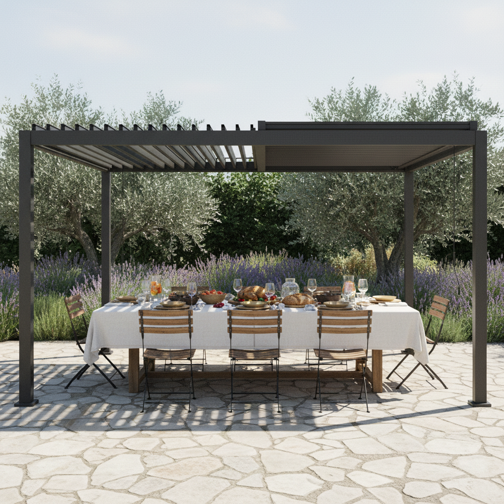 Ocean Antracite 3,6×6 – Giardino pranzo