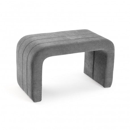 Light Grey Padded Bench