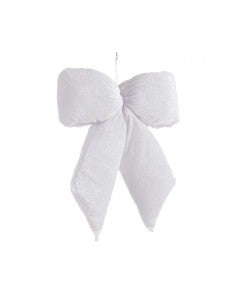 Bizzotto Linsey White Bow Hanging Decoration H 48 cm for Christmas Tree