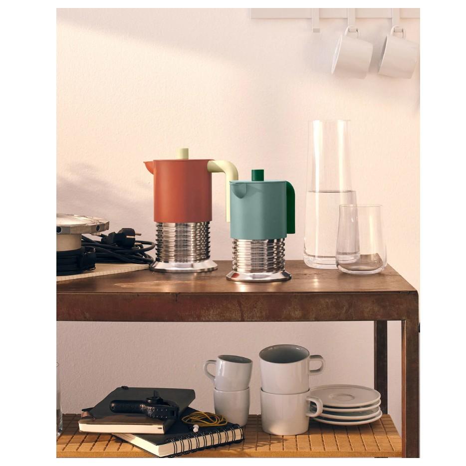 Alessi Caffettiera Vite Marrone 3 Tazze