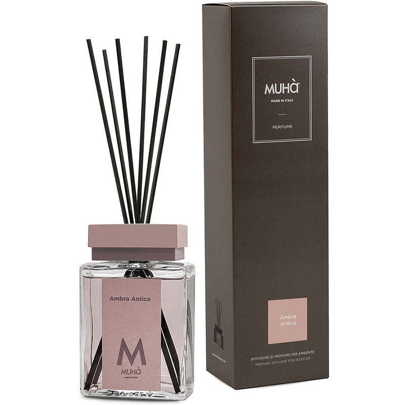 Muhà Luxe Perfume Reed Diffuser Ancient Amber 200 ml