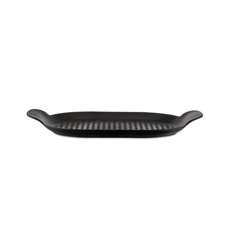 Alessi Edo Cast Iron Griddle Pan Black