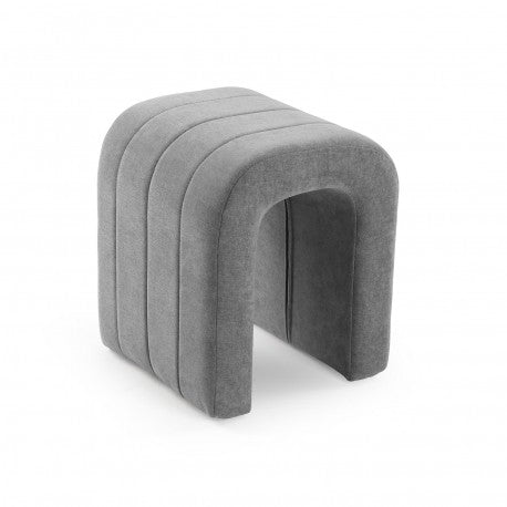 Versa Padded Stool Light Grey