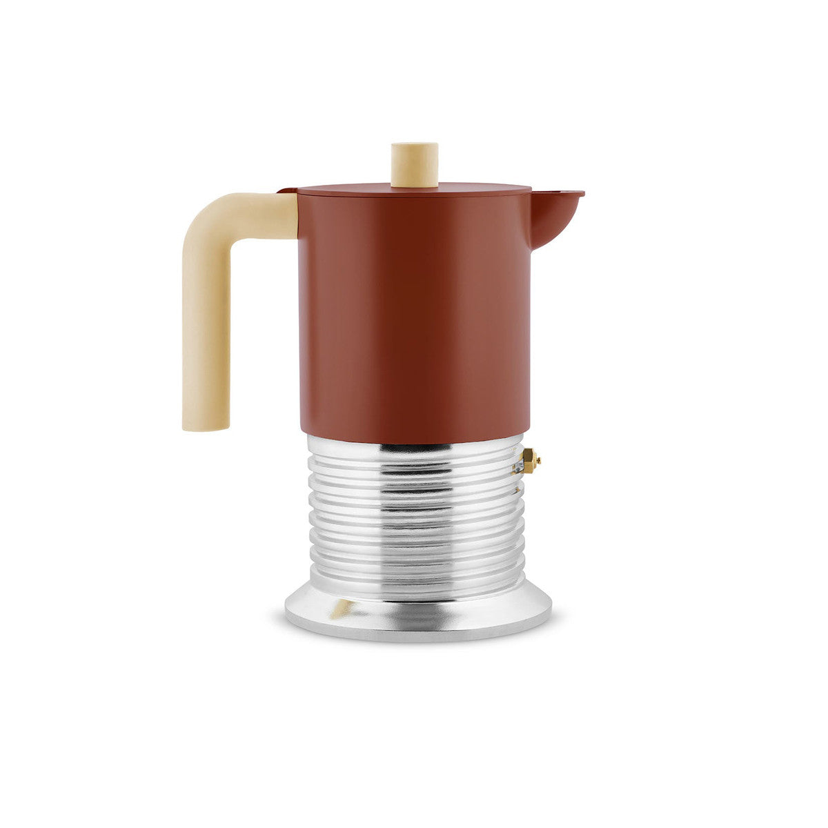 Alessi Caffettiera Vite Marrone 3 Tazze