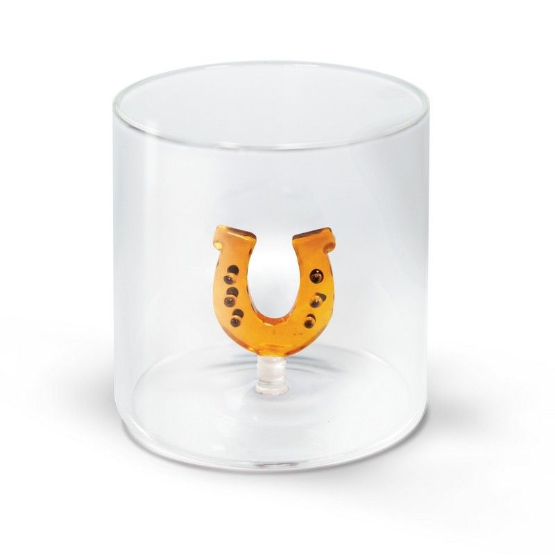 WD LifeStyle Glass Borosilicate 250 ml Horseshoe Decoration