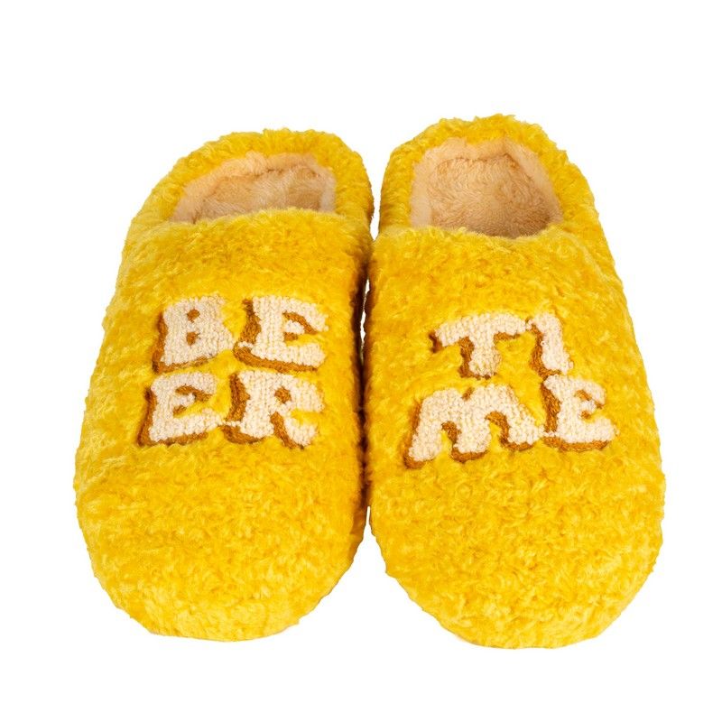 WD LifeStyle Beer Time Slippers Size S/M – Fun Home Slippers