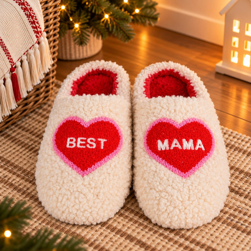 WD Lifestyle Pantofole Best Mom Taglia S/M – Pantofole Divertenti da Casa